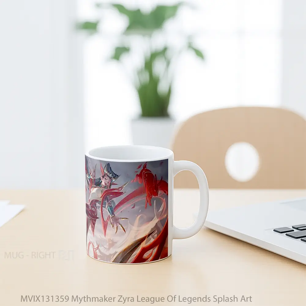 Mug Mythmaker Zyra League Of Legends Splash Art Cangkir Gamer - All-side / Desain