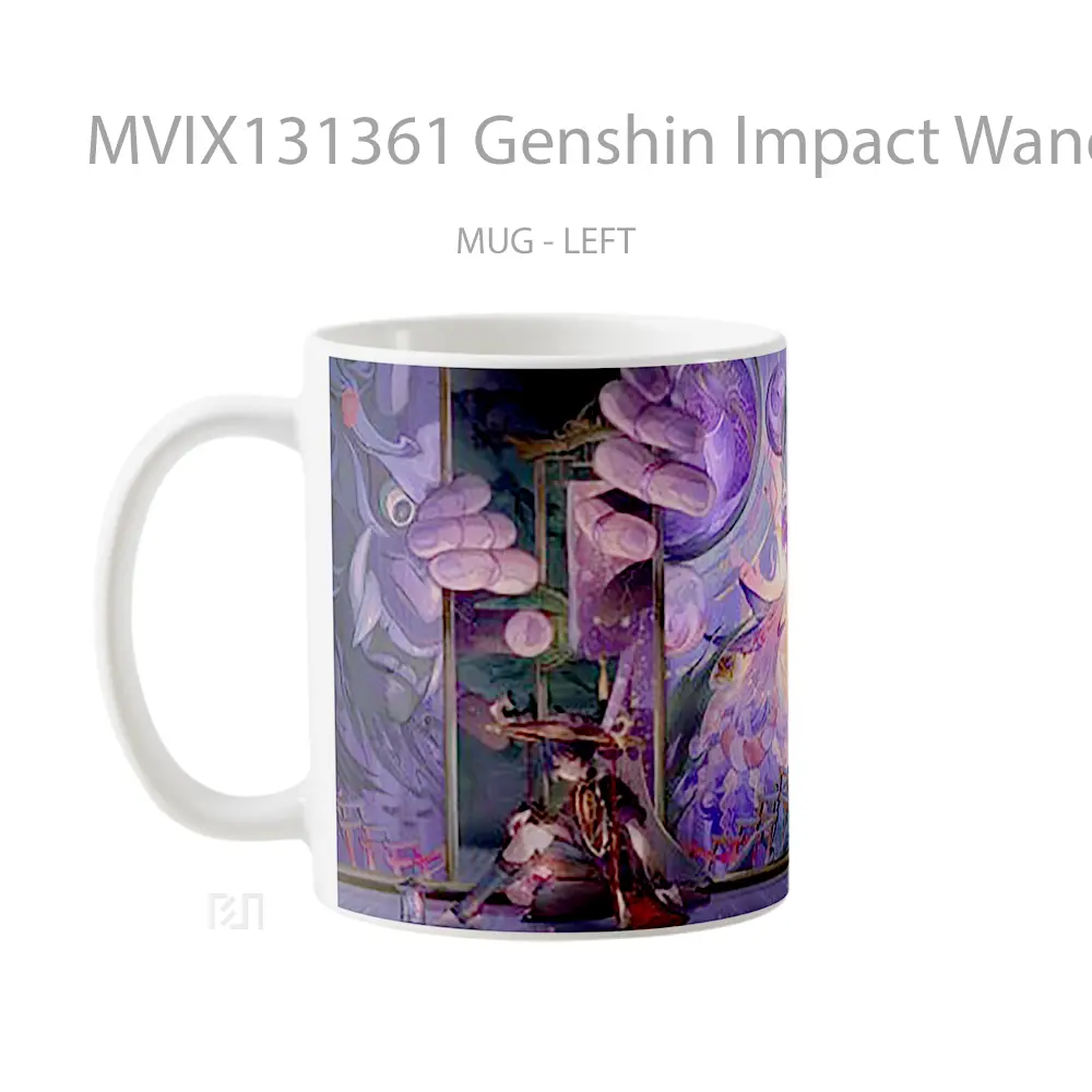 Mug Genshin Impact Wanderer Scaramouche Raiden Shogun Cangkir Gamer - All-side / Desain
