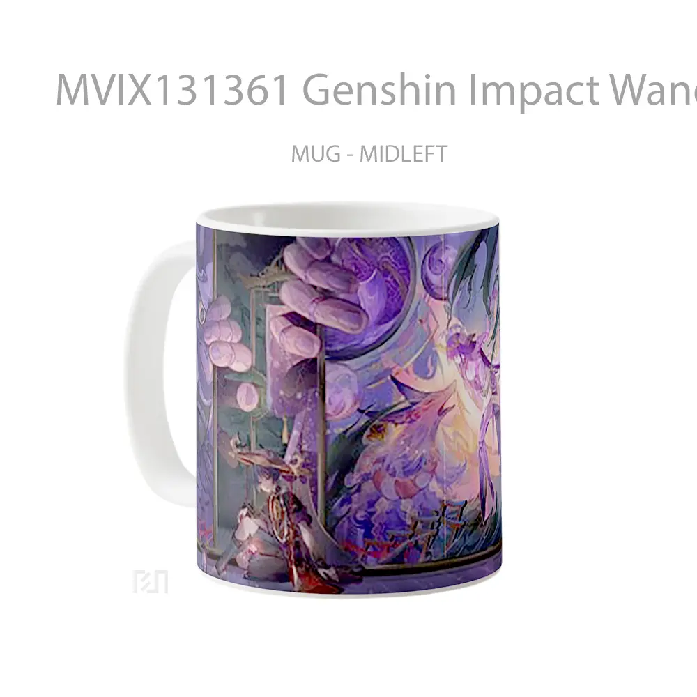Mug Genshin Impact Wanderer Scaramouche Raiden Shogun Cangkir Gamer - All-side / Desain
