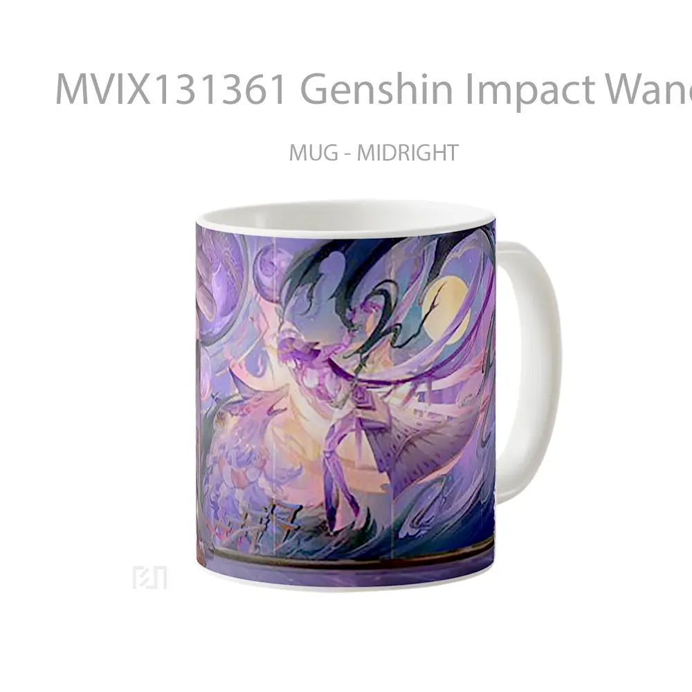 Mug Genshin Impact Wanderer Scaramouche Raiden Shogun Cangkir Gamer - All-side / Desain