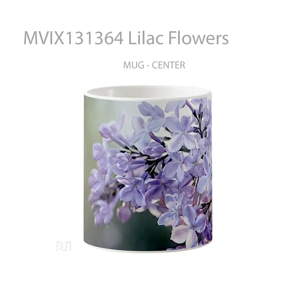 Mug Lilac Flowers Gelas Pemandangan Alam