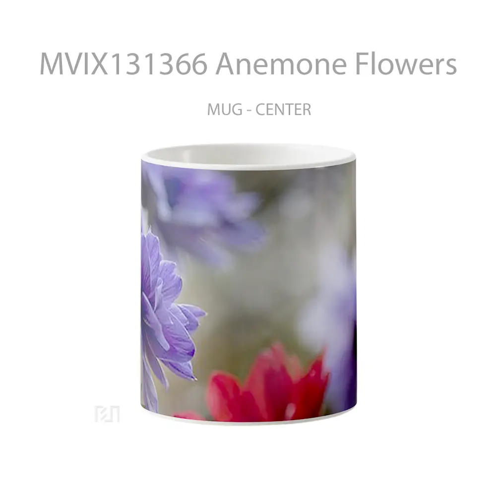 Mug Anemone Flowers Gelas Pemandangan Alam