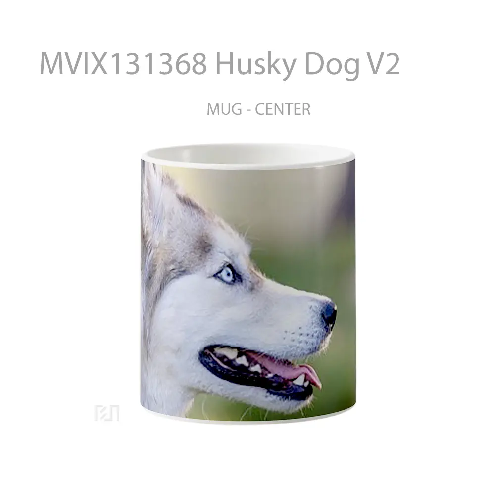 Mug Husky Dog V2 Gelas Hewan Lucu