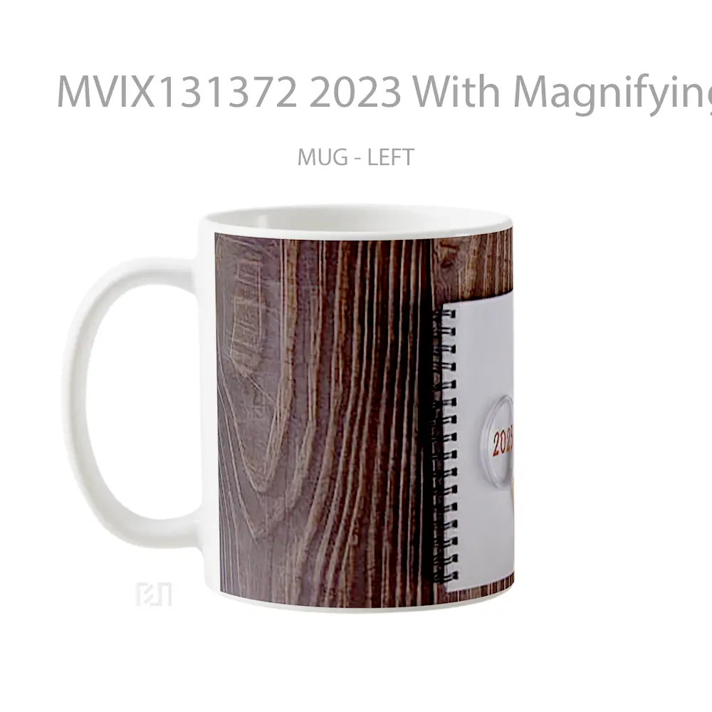 Mug 2023 With Magnifying Glass Gelas Keramik Unik - All-side / Desain