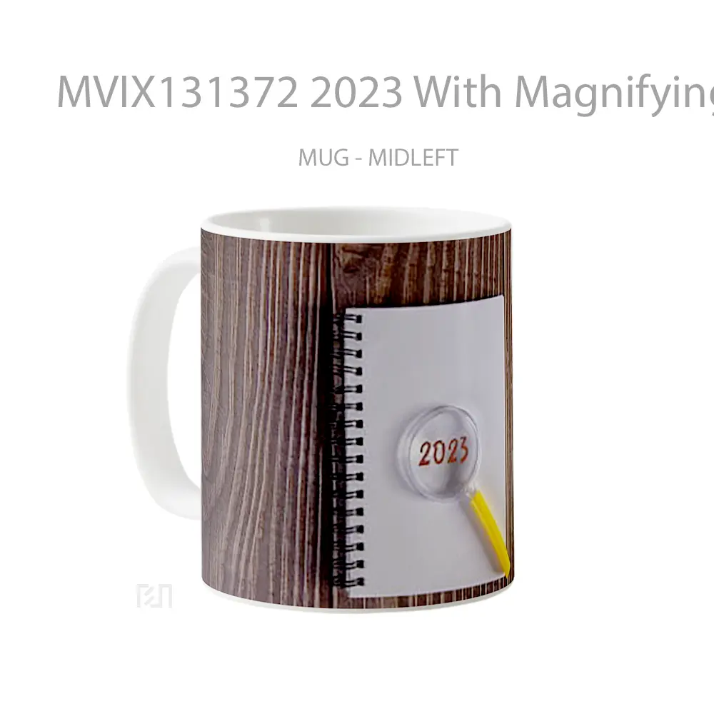 Mug 2023 With Magnifying Glass Gelas Keramik Unik - All-side / Desain