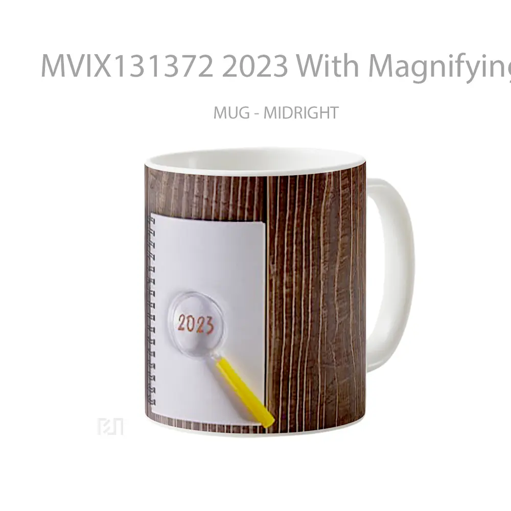 Mug 2023 With Magnifying Glass Gelas Keramik Unik - All-side / Desain