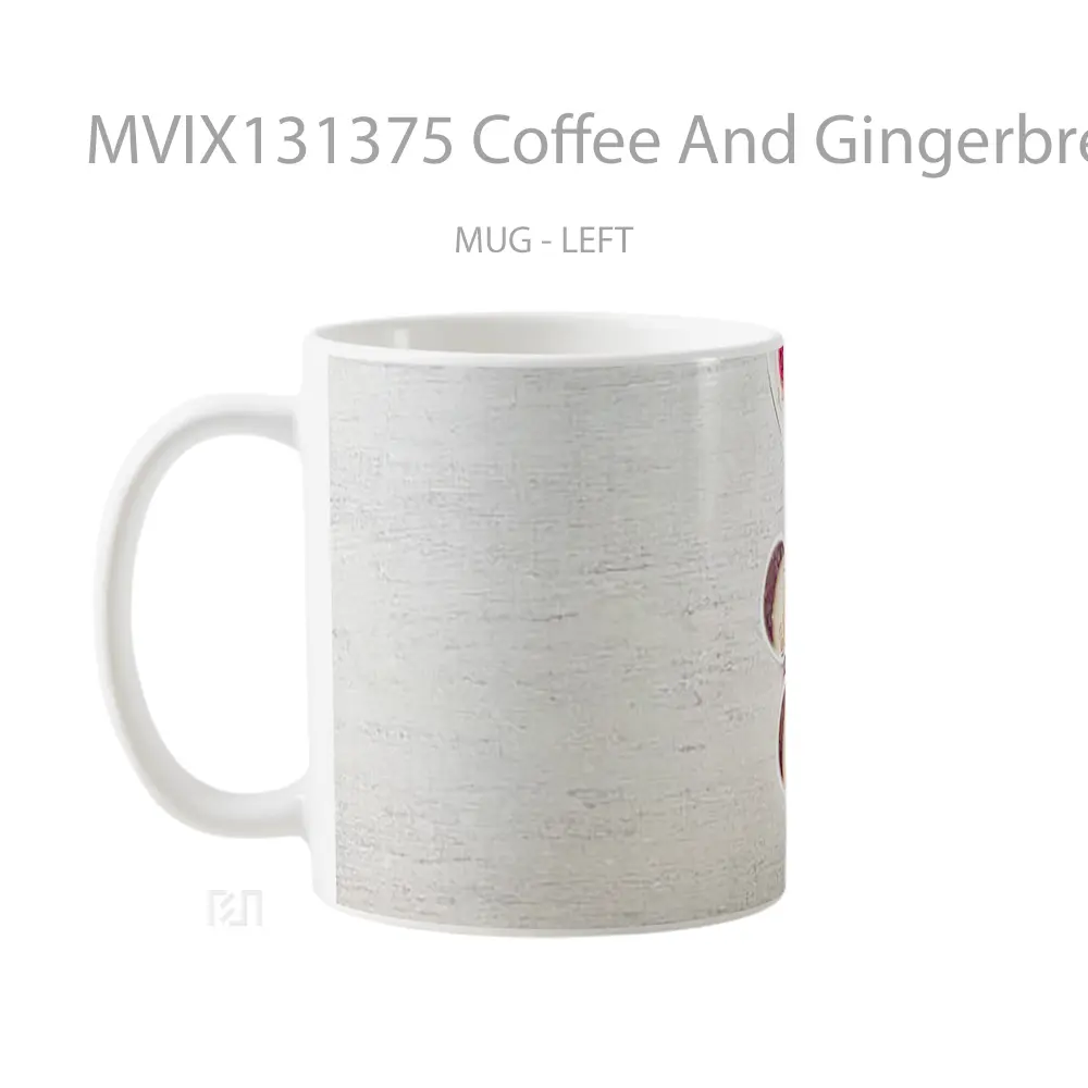 Mug Coffee And Gingerbread Cookies With Christmas Decorations Cangkir Kopi - All-side / Desain