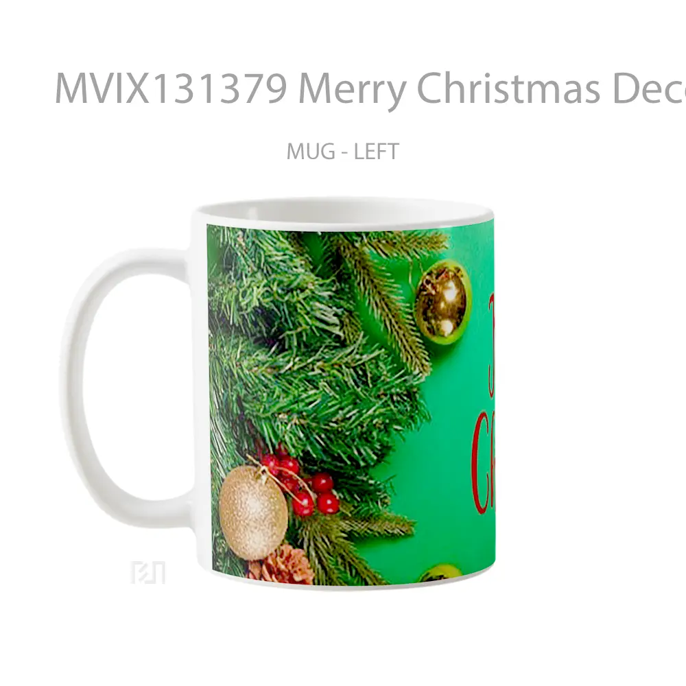 Mug Merry Christmas Decorations Gelas Keramik Unik - All-side / Desain