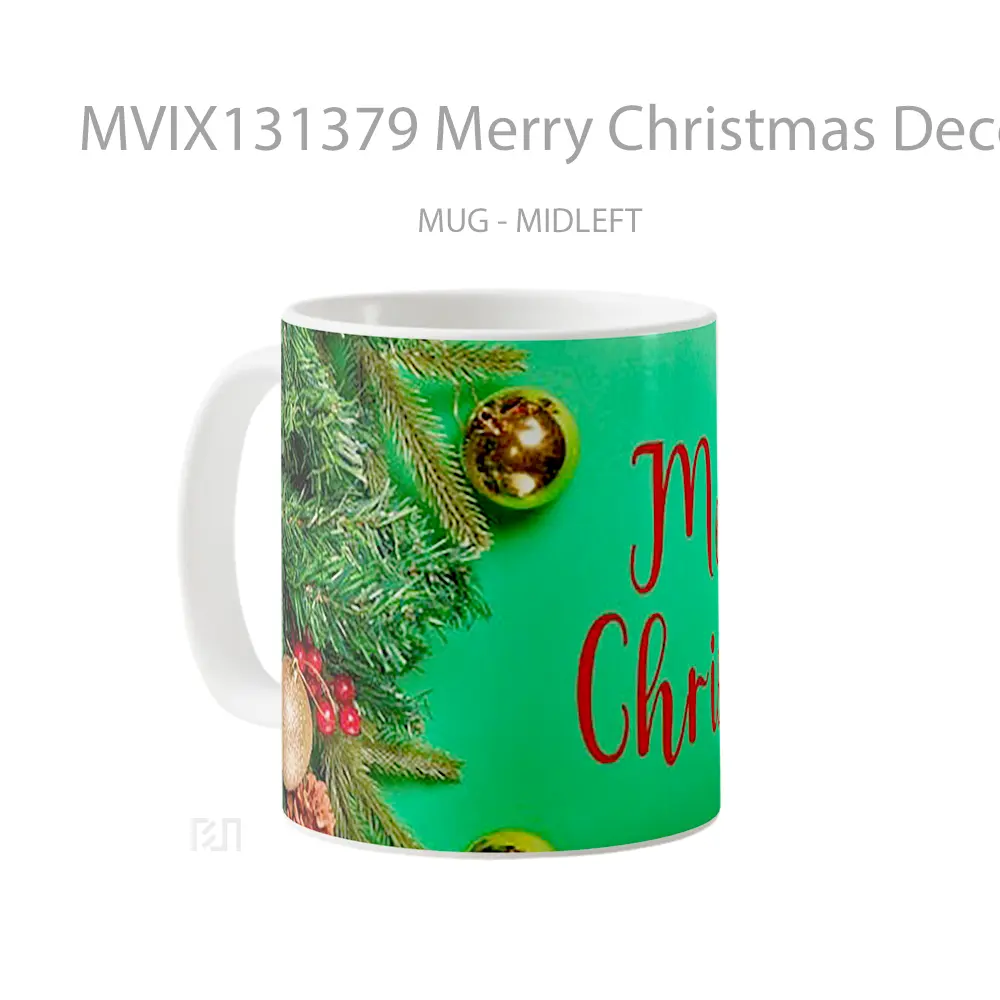 Mug Merry Christmas Decorations Gelas Keramik Unik - All-side / Desain