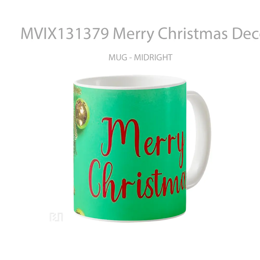 Mug Merry Christmas Decorations Gelas Keramik Unik - All-side / Desain