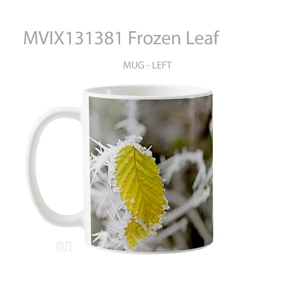 Mug Frozen Leaf Gelas Keramik Unik - All-side / Desain