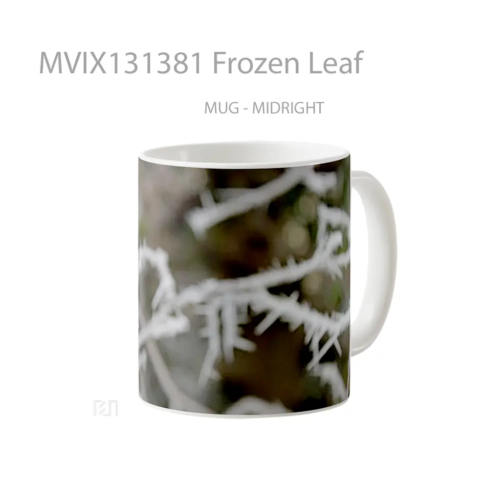 Mug Frozen Leaf Gelas Keramik Unik - All-side / Desain