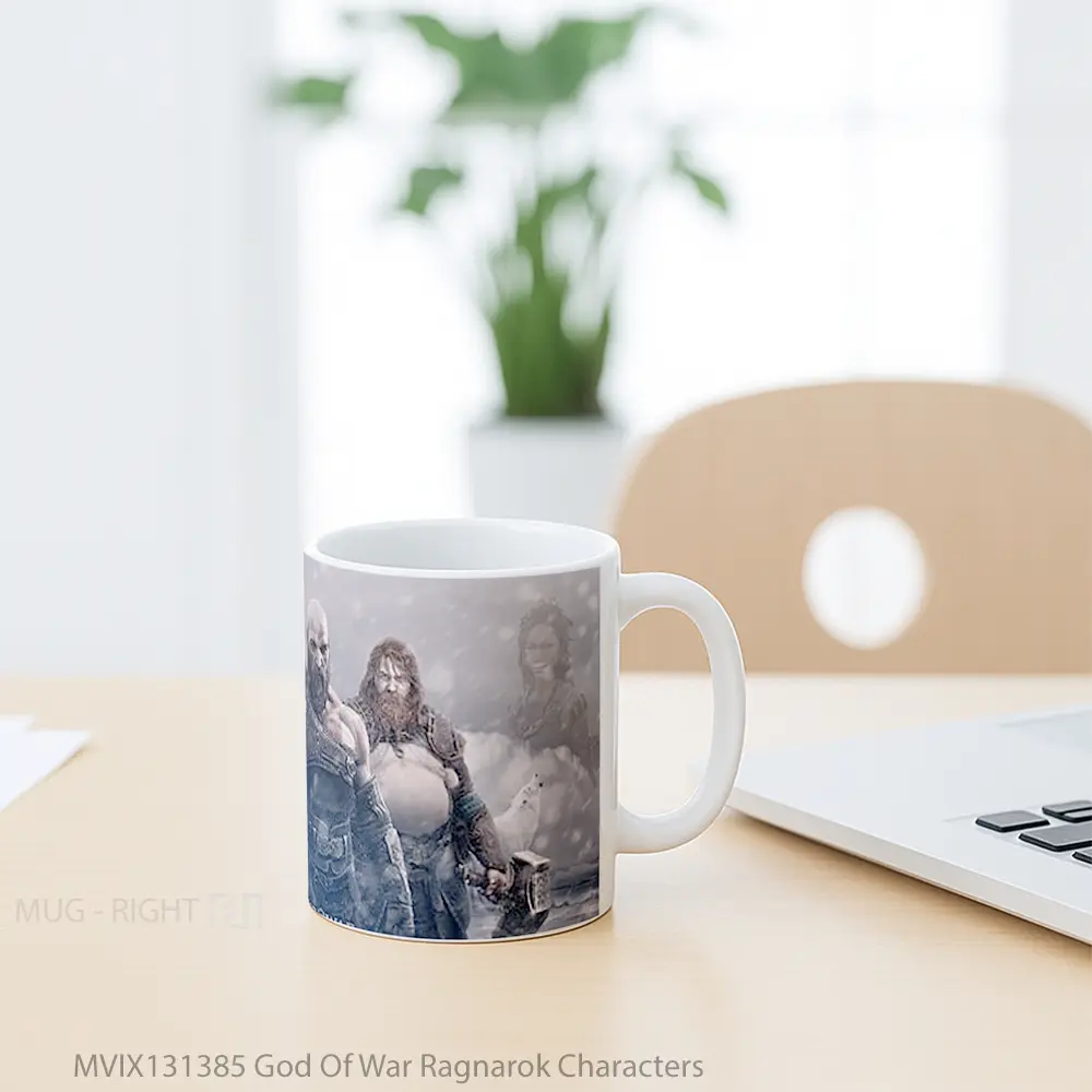 Mug God Of War Ragnarok Characters Gelas Keramik Unik - All-side / Desain