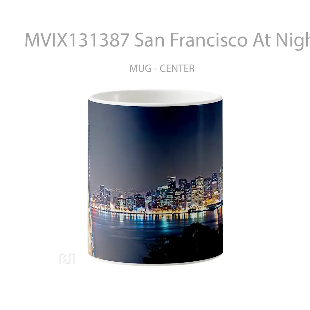 Mug San Francisco At Night Gelas Keramik Unik