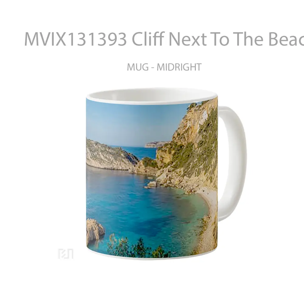 Mug Cliff Next To The Beach Gelas Pemandangan Alam - All-side / Desain