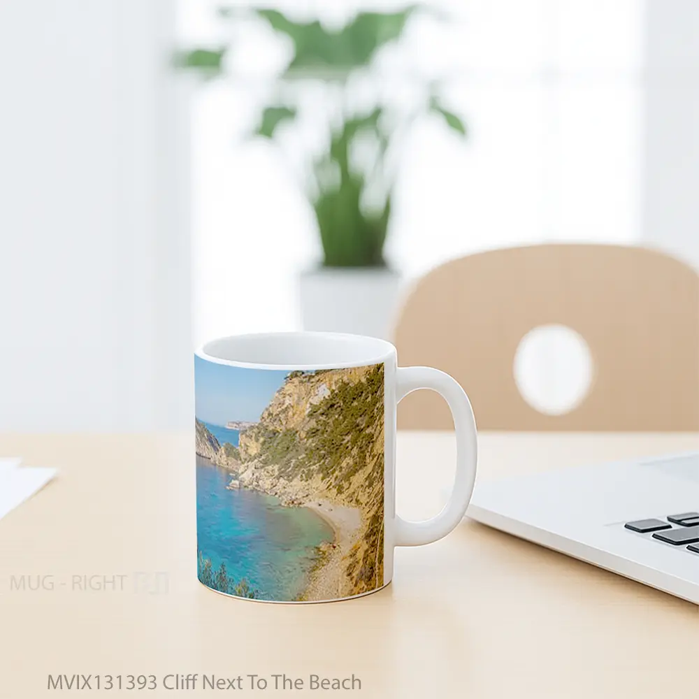 Mug Cliff Next To The Beach Gelas Pemandangan Alam - All-side / Desain