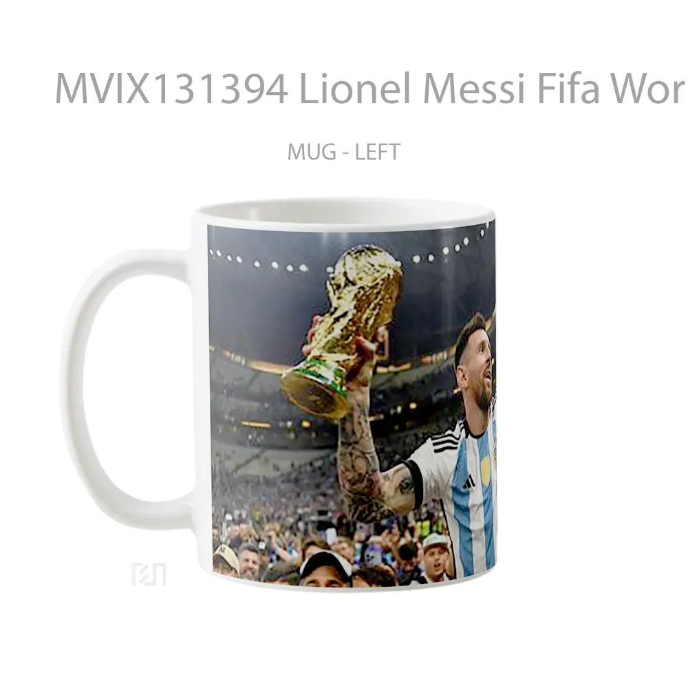 Mug Lionel Messi Fifa World Cup Gelas Keramik Unik - All-side / Desain