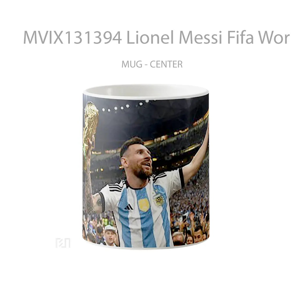 Mug Lionel Messi Fifa World Cup Gelas Keramik Unik