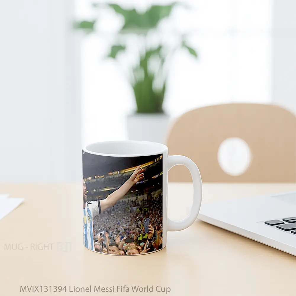 Mug Lionel Messi Fifa World Cup Gelas Keramik Unik - All-side / Desain