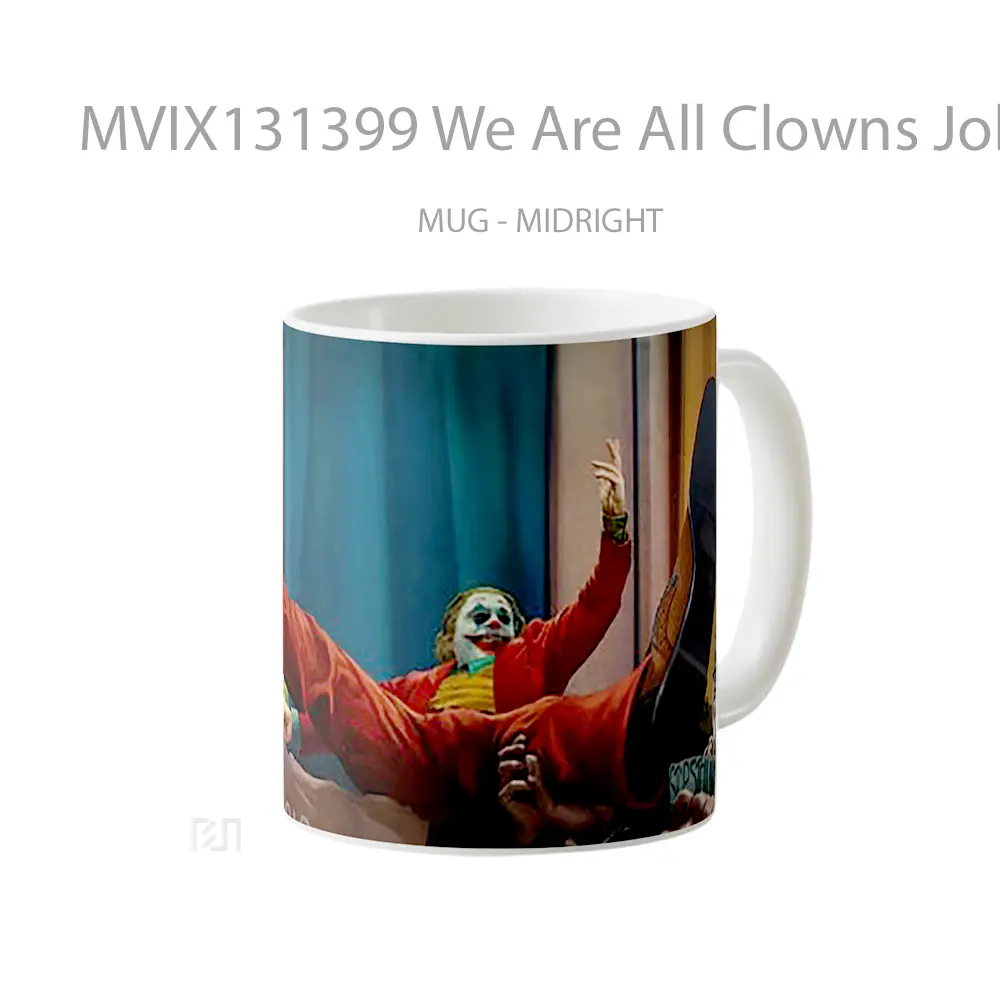 Mug We Are All Clowns Joker Gelas Superhero - All-side / Desain