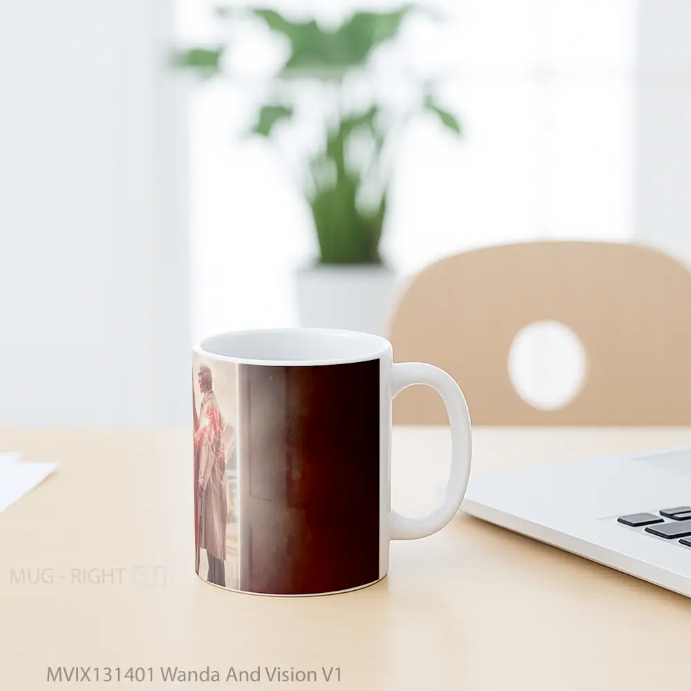 Mug Wanda And Vision V1 Gelas Superhero - All-side / Desain