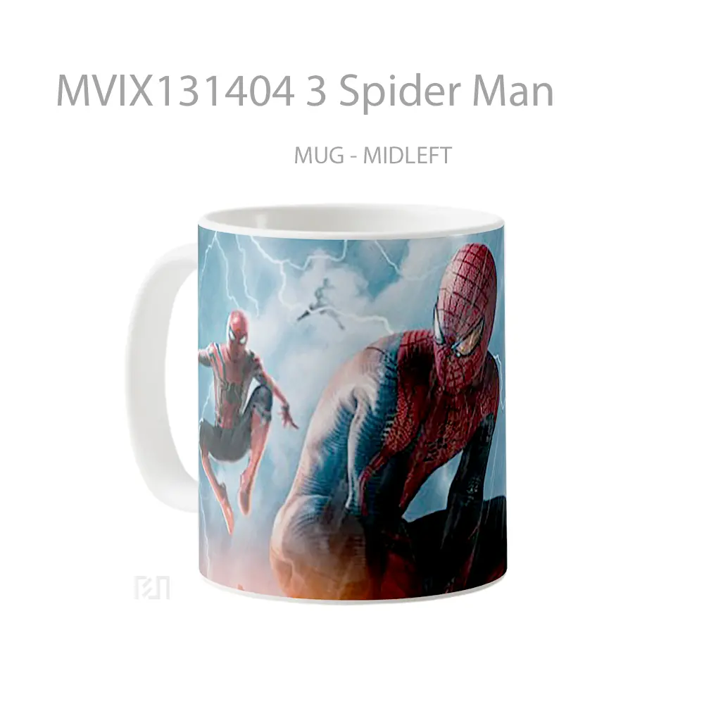 Mug 3 Spider Man Gelas Superhero - All-side / Desain