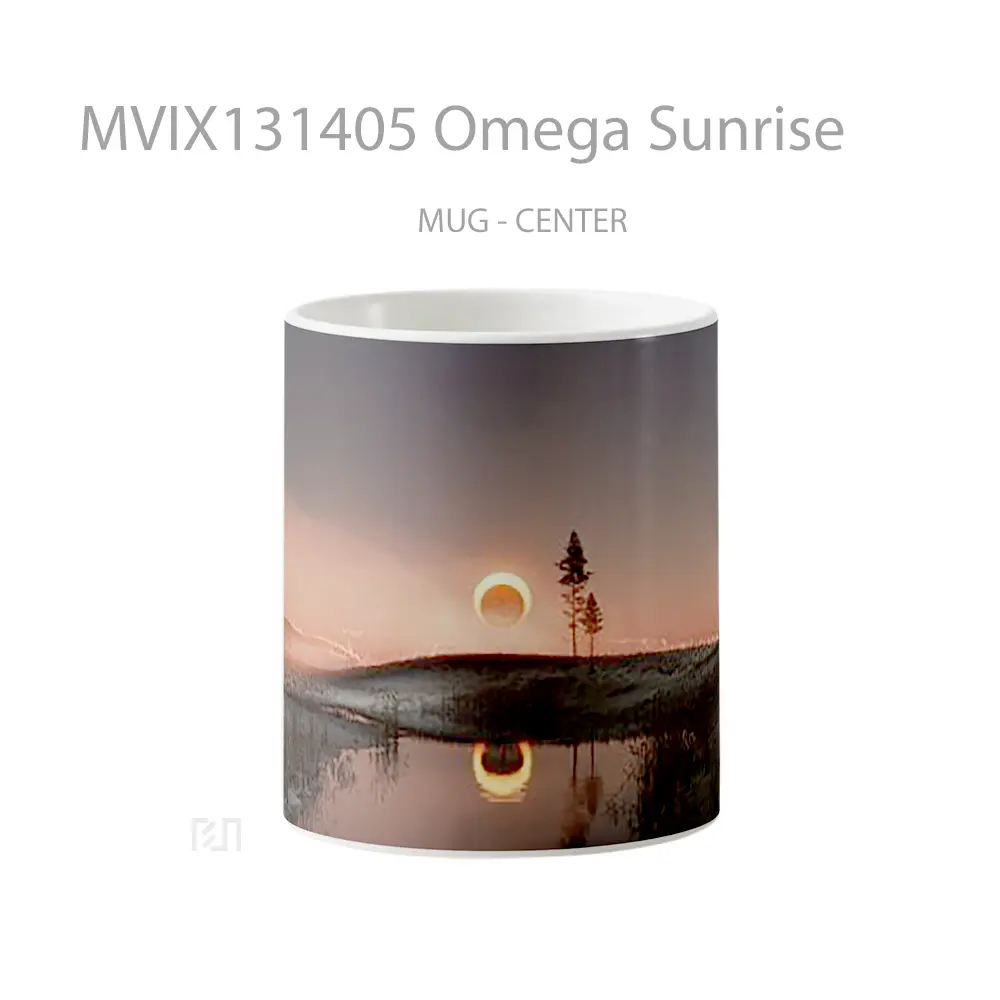 Mug Omega Sunrise Gelas Pemandangan Alam