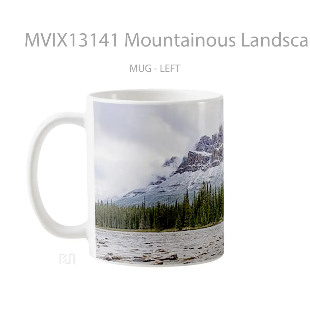 Mug Mountainous Landscape In The Forest Gelas Pemandangan Alam - All-side / Desain