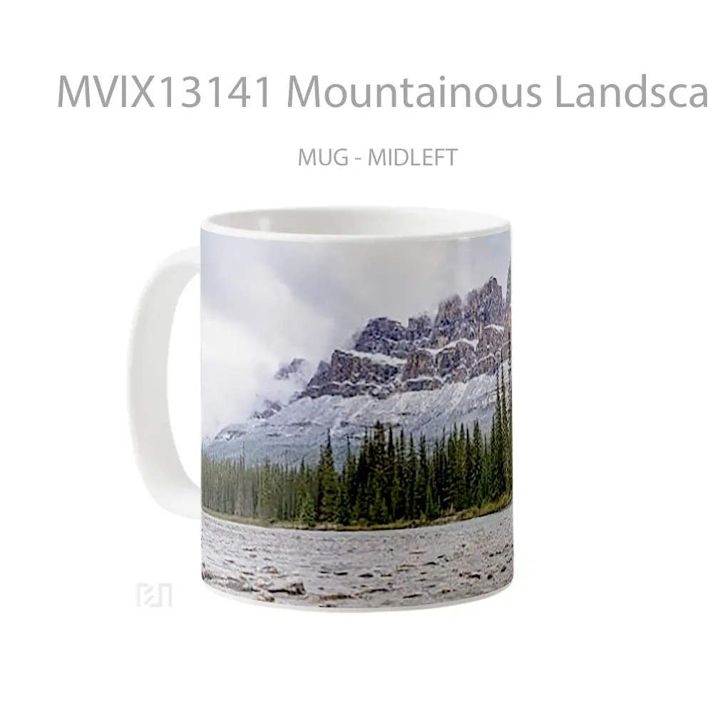 Mug Mountainous Landscape In The Forest Gelas Pemandangan Alam - All-side / Desain