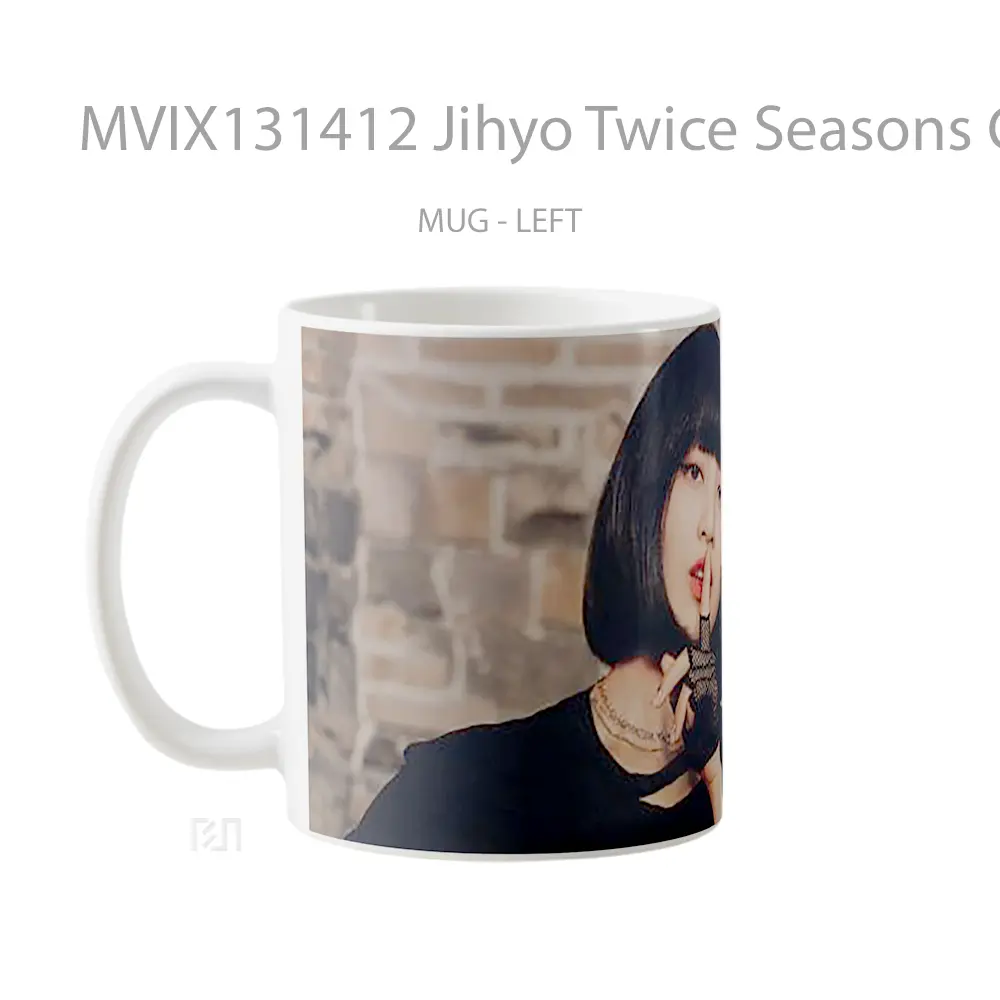Mug Jihyo Twice Seasons Greetings 2023 Gelas Keramik Unik - All-side / Desain