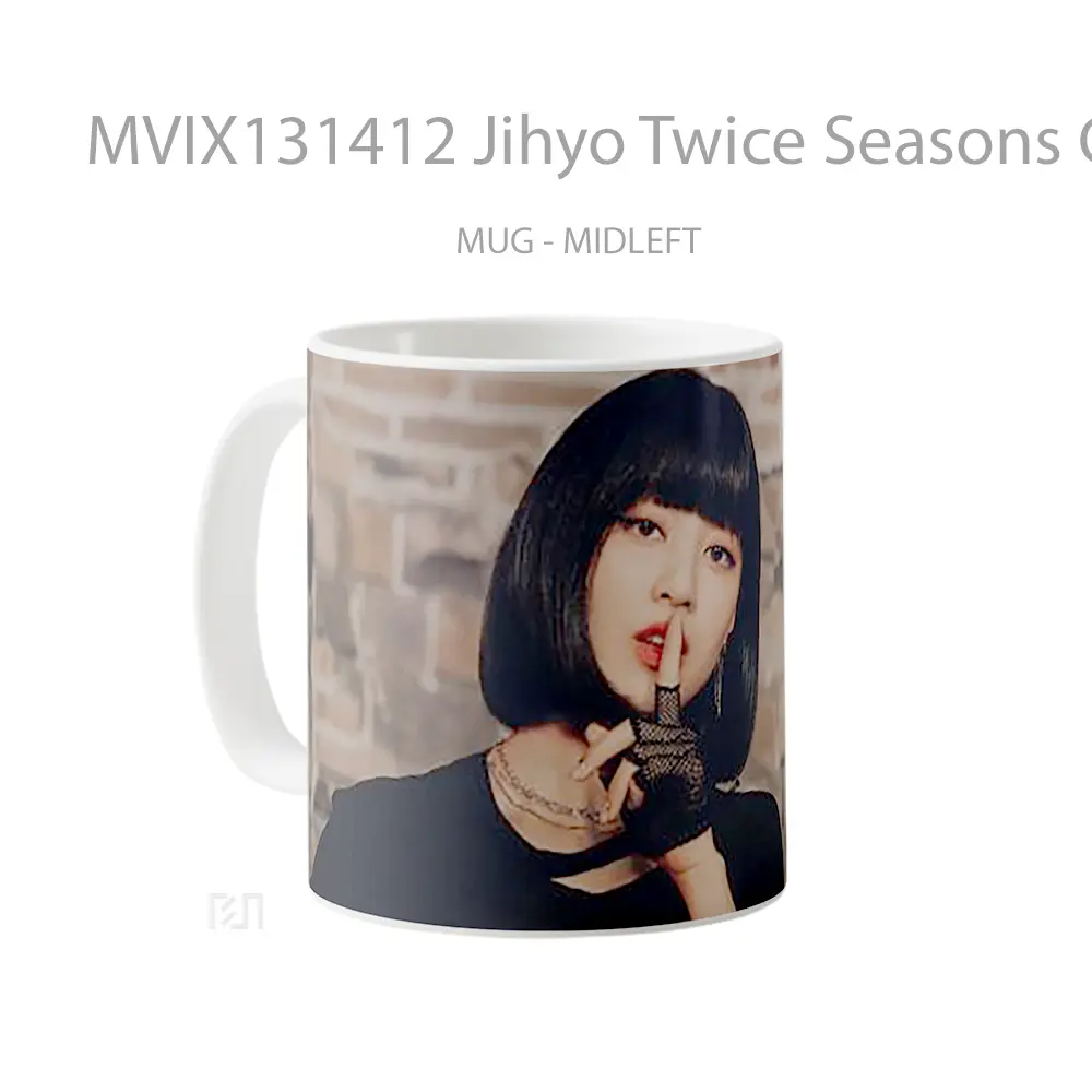Mug Jihyo Twice Seasons Greetings 2023 Gelas Keramik Unik - All-side / Desain
