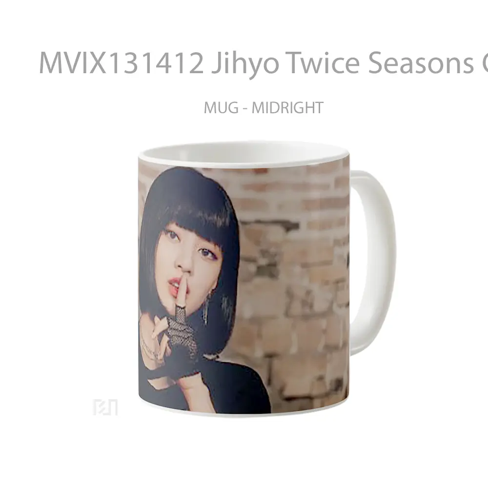 Mug Jihyo Twice Seasons Greetings 2023 Gelas Keramik Unik - All-side / Desain