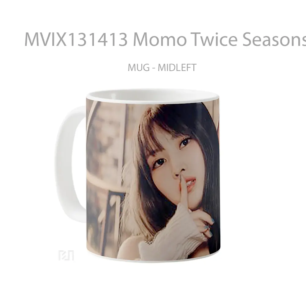 Mug Momo Twice Seasons Greetings 2023 Gelas Keramik Unik - All-side / Desain