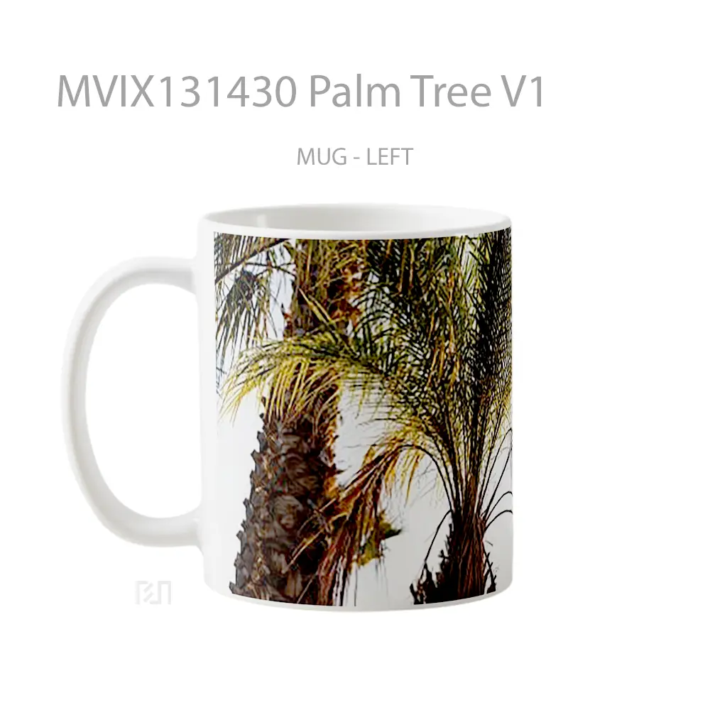 Mug Palm Tree V1 Gelas Pemandangan Alam - All-side / Desain