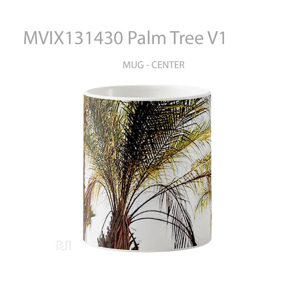 Mug Palm Tree V1 Gelas Pemandangan Alam