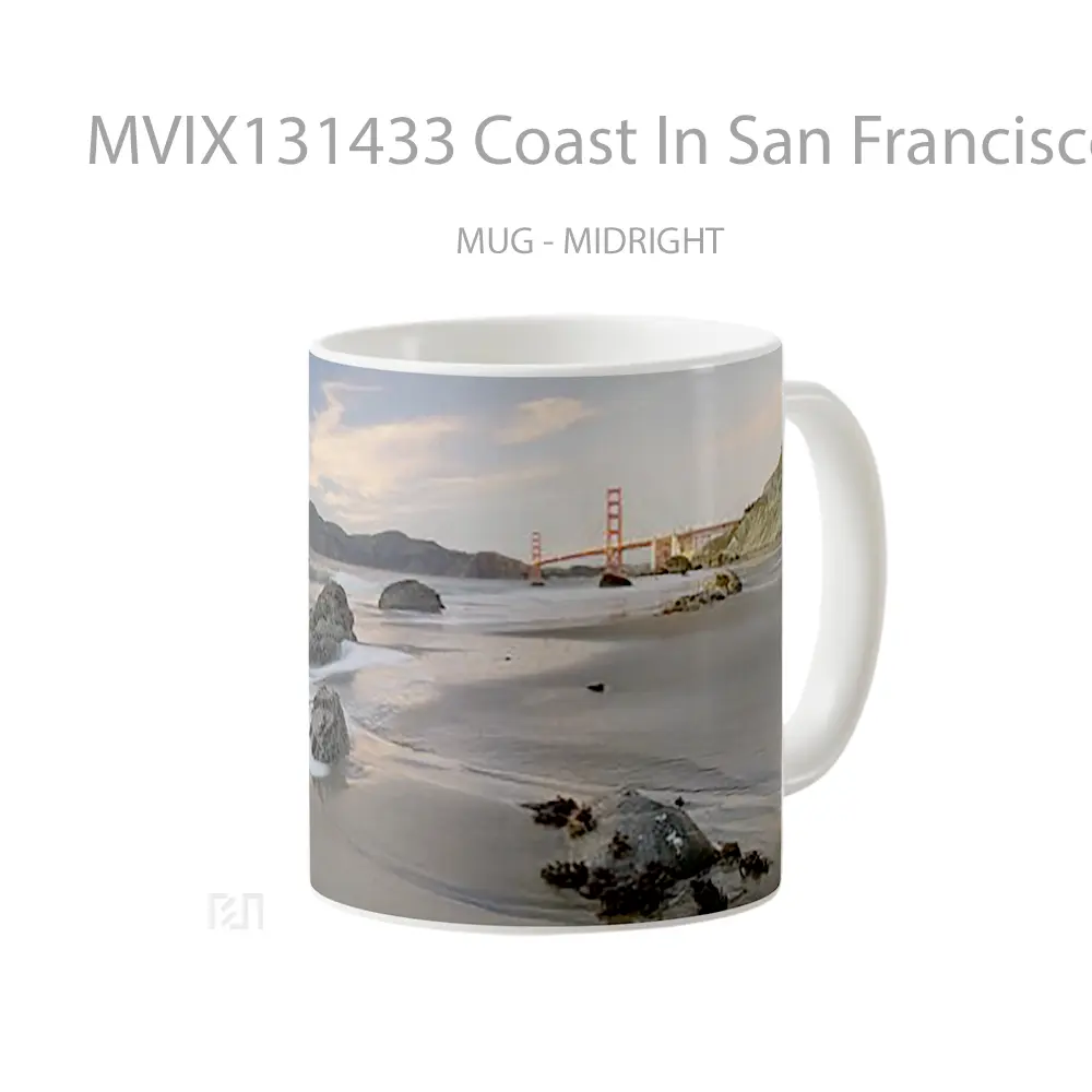 Mug Coast In San Francisco Gelas Keramik Unik - All-side / Desain