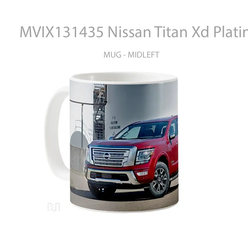 Mug Nissan Titan Xd Platinum Reserve Crew Cab 2023 Cangkir Mobil - All-side / Desain