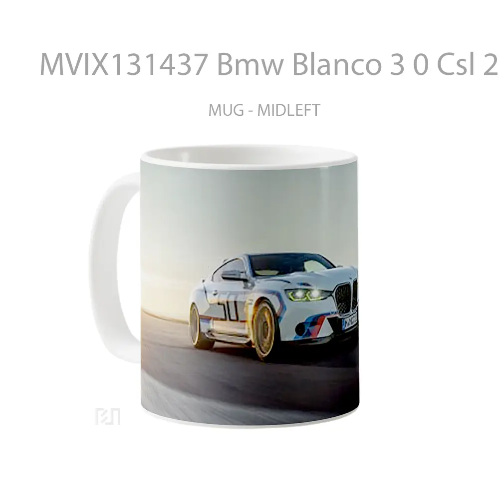 Mug Bmw Blanco 3 0 Csl 2023 Cangkir Mobil - All-side / Desain