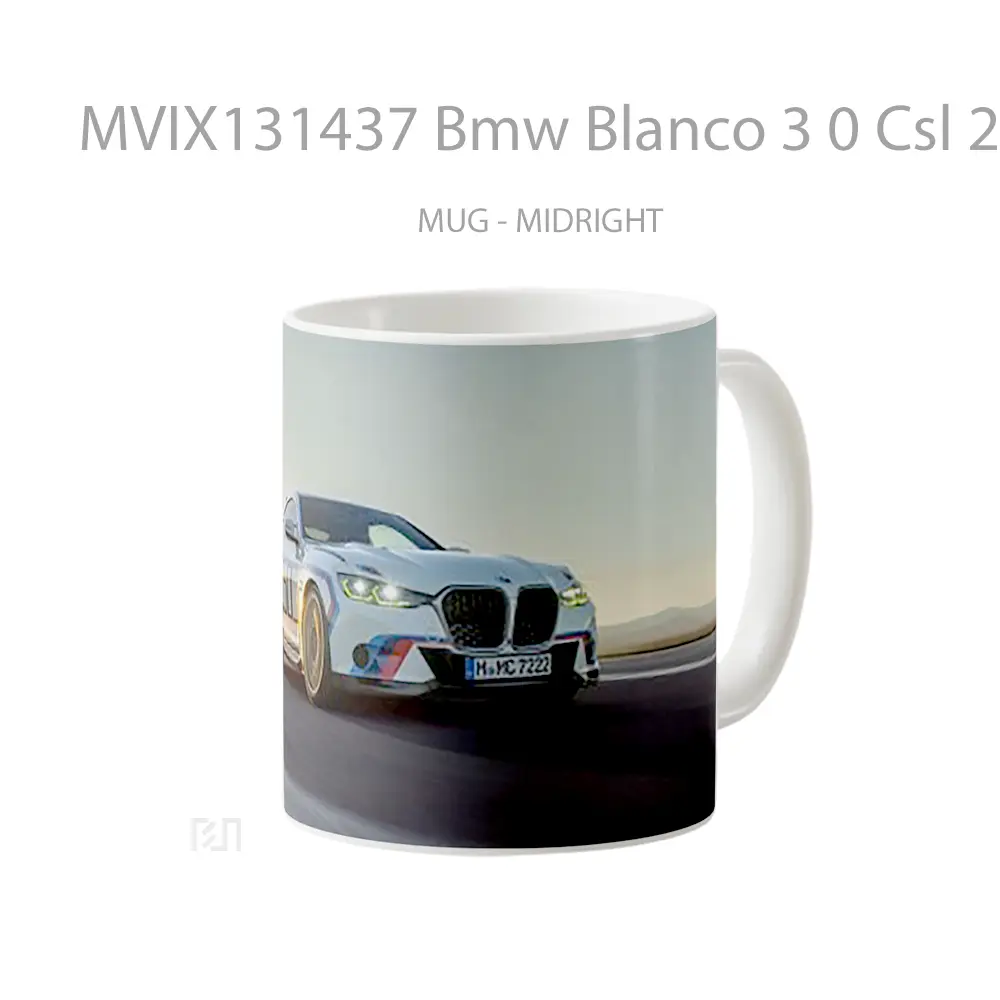 Mug Bmw Blanco 3 0 Csl 2023 Cangkir Mobil - All-side / Desain