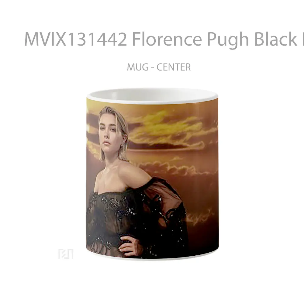 Mug Florence Pugh Black Dress Gelas Keramik Unik