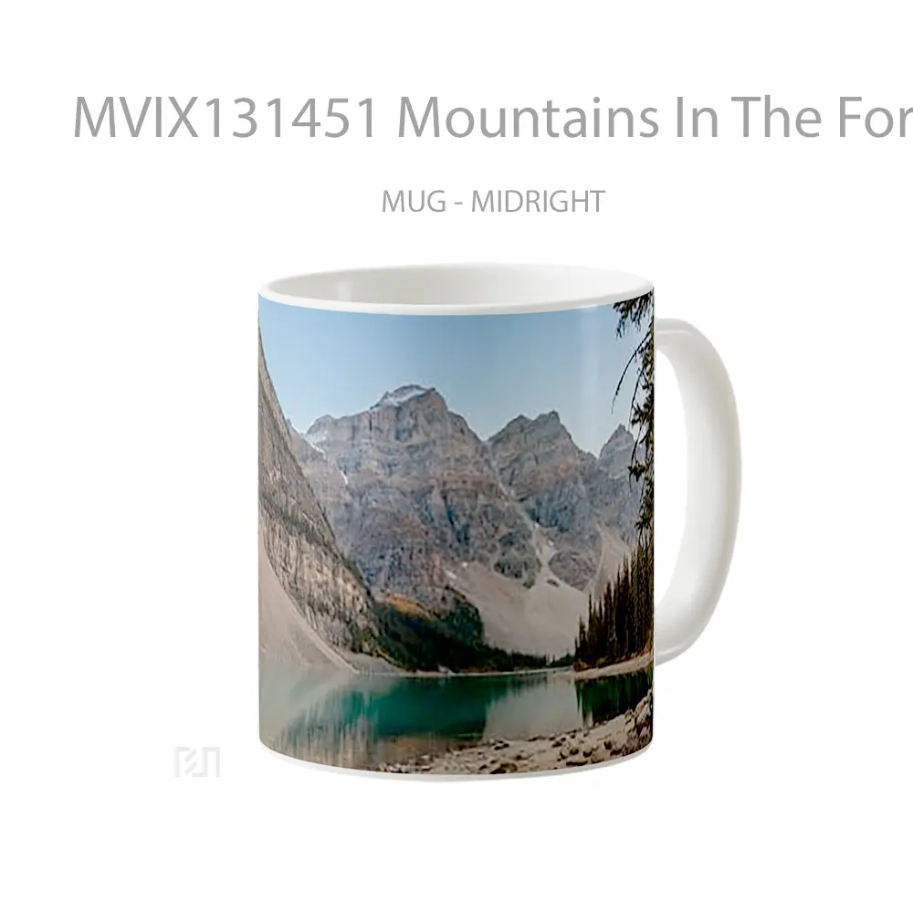 Mug Mountains In The Forest V2 Gelas Pemandangan Alam - All-side / Desain