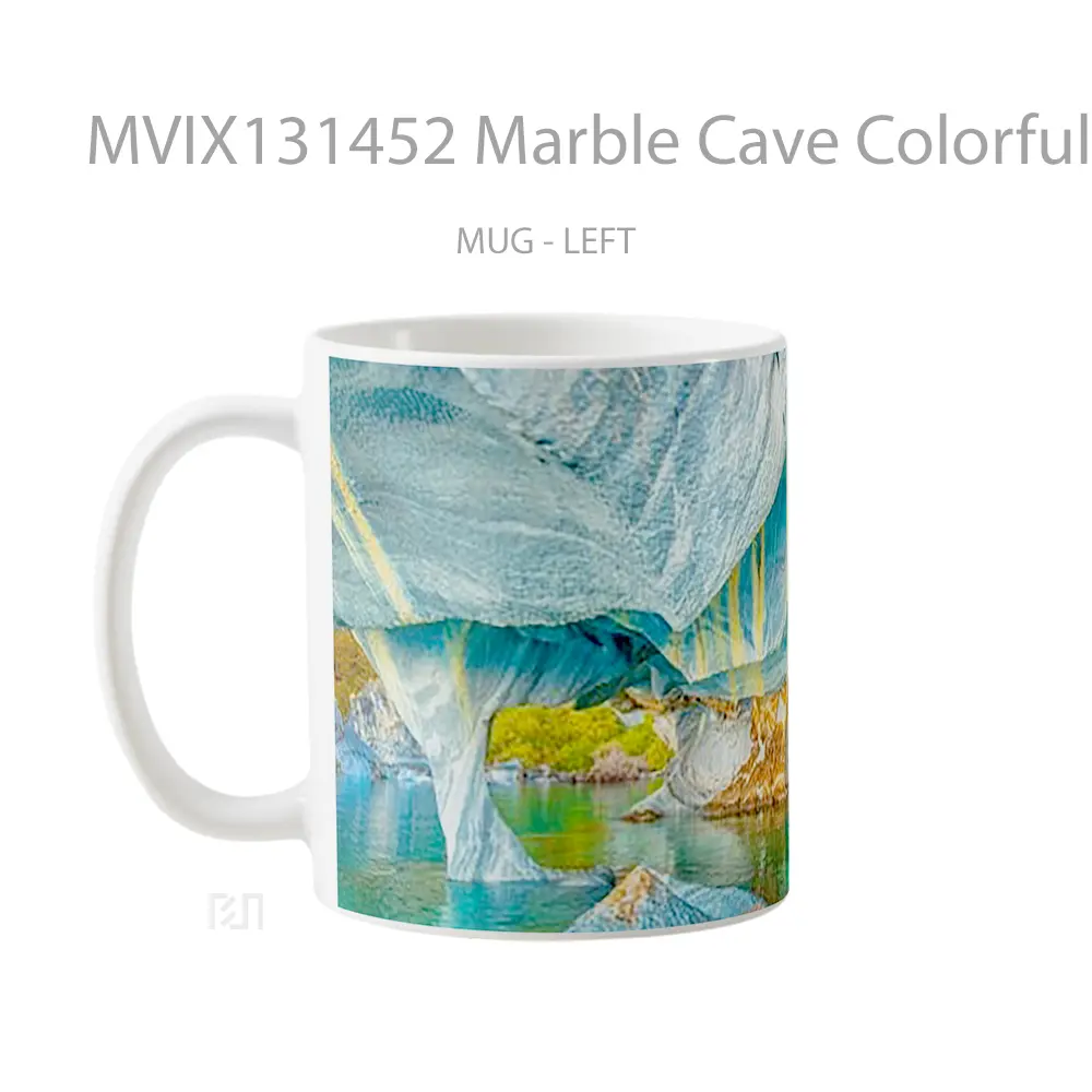 Mug Marble Cave Colorful Gelas Pemandangan Alam - All-side / Desain