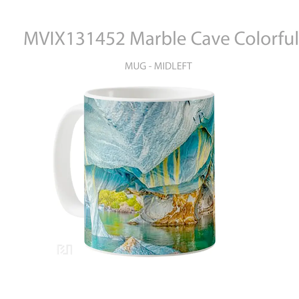 Mug Marble Cave Colorful Gelas Pemandangan Alam - All-side / Desain