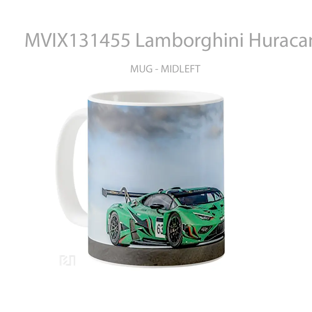Mug Lamborghini Huracan Gt3 Evo2 2022 Cangkir Mobil - All-side / Desain