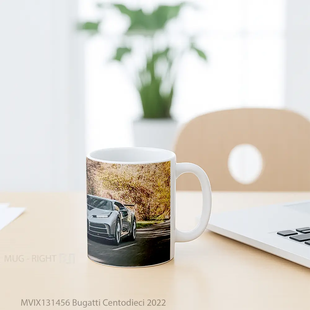 Mug Bugatti Centodieci 2022 Cangkir Mobil - All-side / Desain
