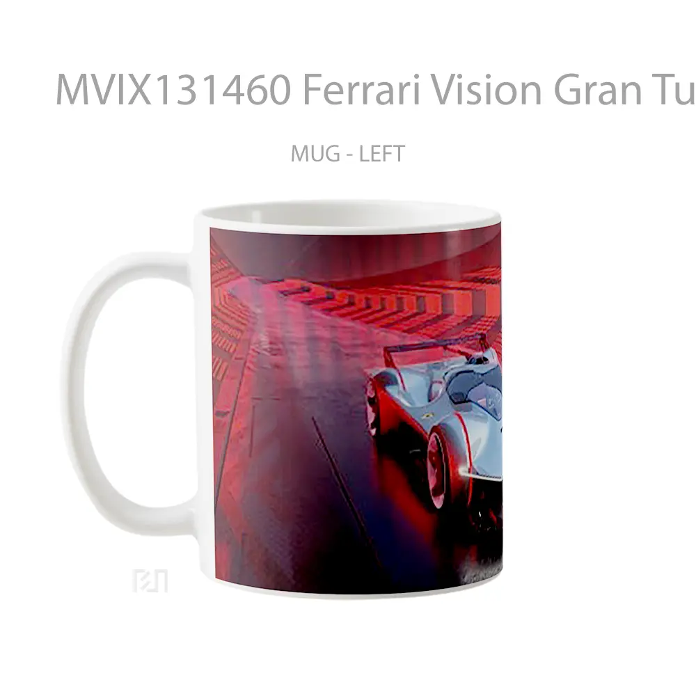 Mug Ferrari Vision Gran Turismo Supercar Gelas Superhero - All-side / Desain