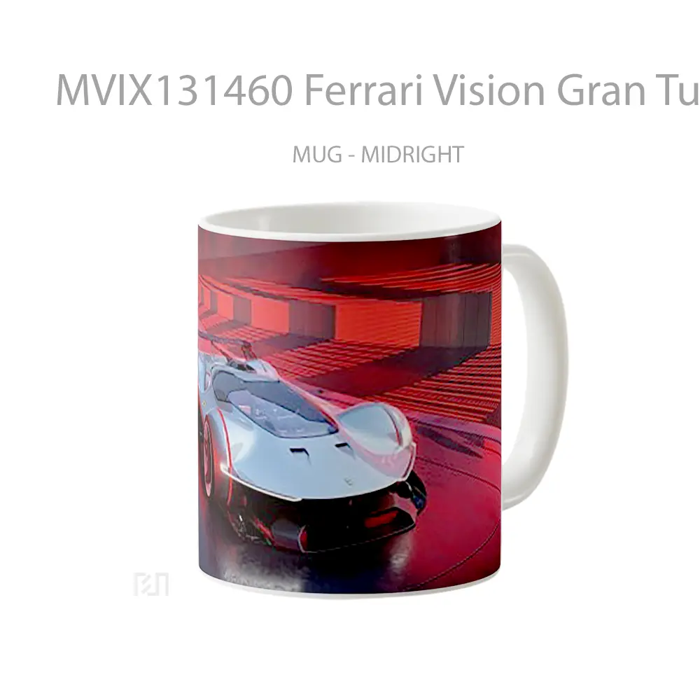 Mug Ferrari Vision Gran Turismo Supercar Gelas Superhero - All-side / Desain