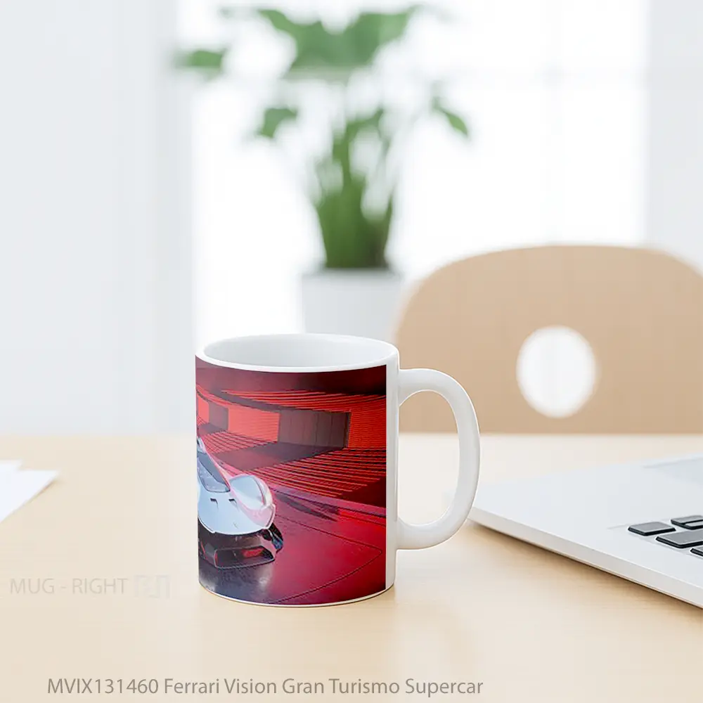 Mug Ferrari Vision Gran Turismo Supercar Gelas Superhero - All-side / Desain