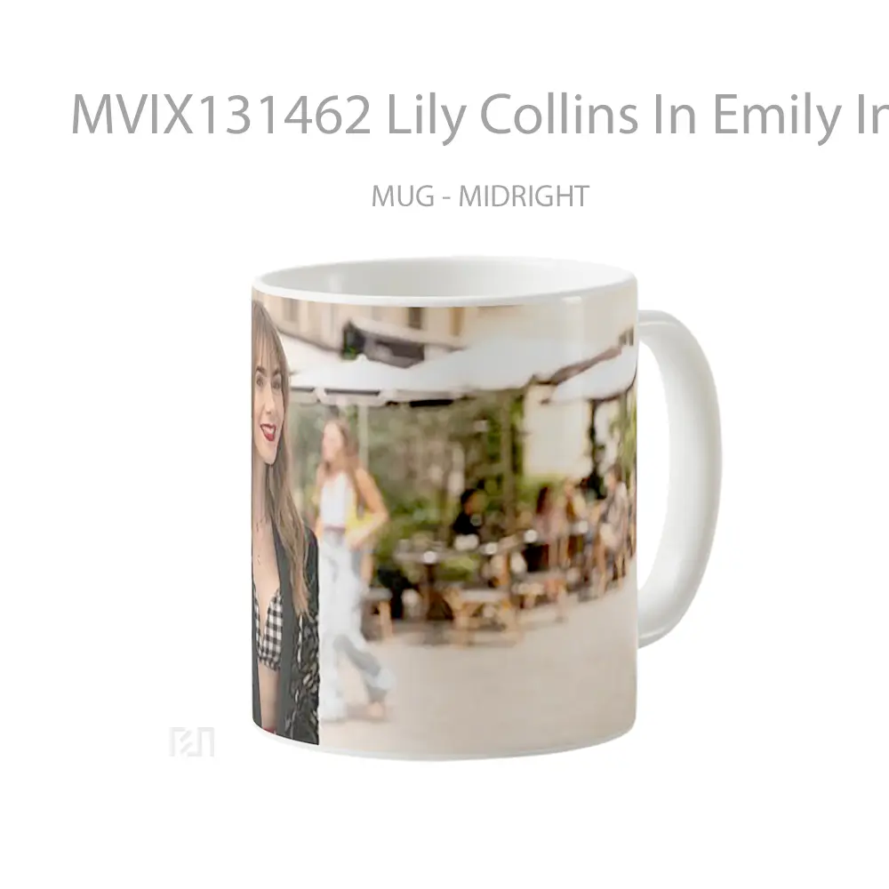 Mug Lily Collins In Emily In Paris Gelas Keramik Unik - All-side / Desain