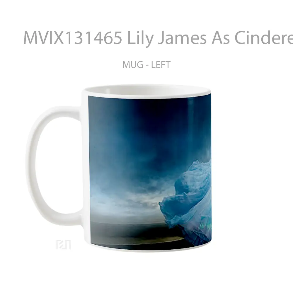 Mug Lily James As Cinderella Gelas Keramik Unik - All-side / Desain